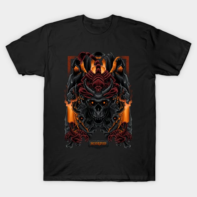 SCORPIO T-Shirt by AWANG ART STUDIO